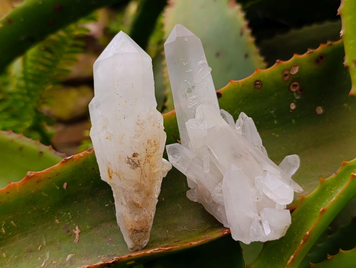 Natural Mixed Quartz Crystal Clusters and Crystals x 24 From Madagascar