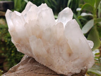Natural Clear Cascading Quartz Crystal Cluster x 1 From Madagascar