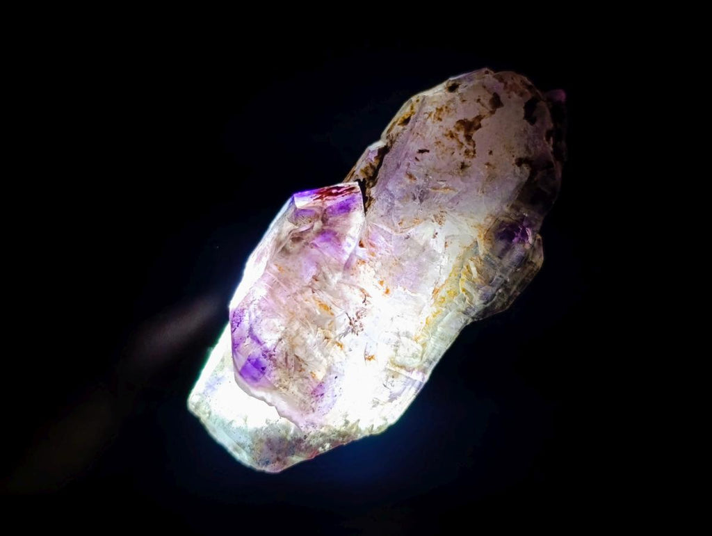 Natural Amethyst Window Crystals x 6 From Chiredzi, Zimbabwe