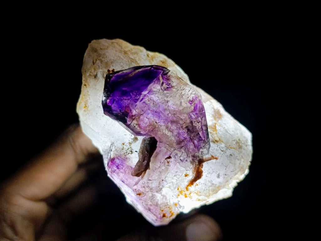 Natural Amethyst Window Crystals x 6 From Chiredzi, Zimbabwe
