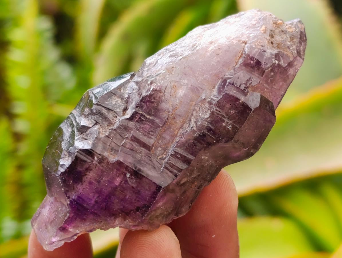 Natural Amethyst Window Crystals x 6 From Chiredzi, Zimbabwe