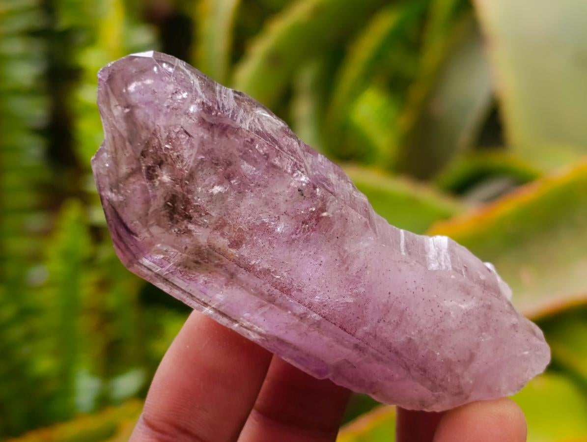 Natural Amethyst Window Crystals x 6 From Chiredzi, Zimbabwe