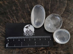 Polished Girasol Pearl Quartz Palm Stones x 35 From Ambatondrazaka, Madagascar