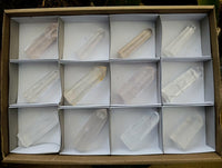 Polished Girasol Pearl Quartz Crystals x 12 From Ambatondrazaka, Madagascar