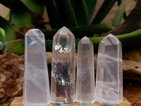 Polished Girasol Pearl Quartz Crystals x 12 From Ambatondrazaka, Madagascar