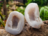 Polished Agate Geodes with Crystalline Centres x 12 From Maintirano, Madagascar
