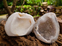Polished Agate Geodes with Crystalline Centres x 12 From Maintirano, Madagascar