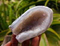 Polished Agate Geodes with Crystalline Centres x 12 From Maintirano, Madagascar