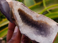 Polished Agate Geodes with Crystalline Centres x 12 From Maintirano, Madagascar