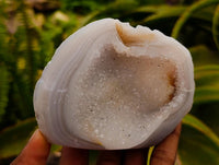 Polished Agate Geodes with Crystalline Centres x 12 From Maintirano, Madagascar