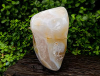 Polished Large White Agate Geode with Crystalline Centre x 1 From Maintirano, Madagascar