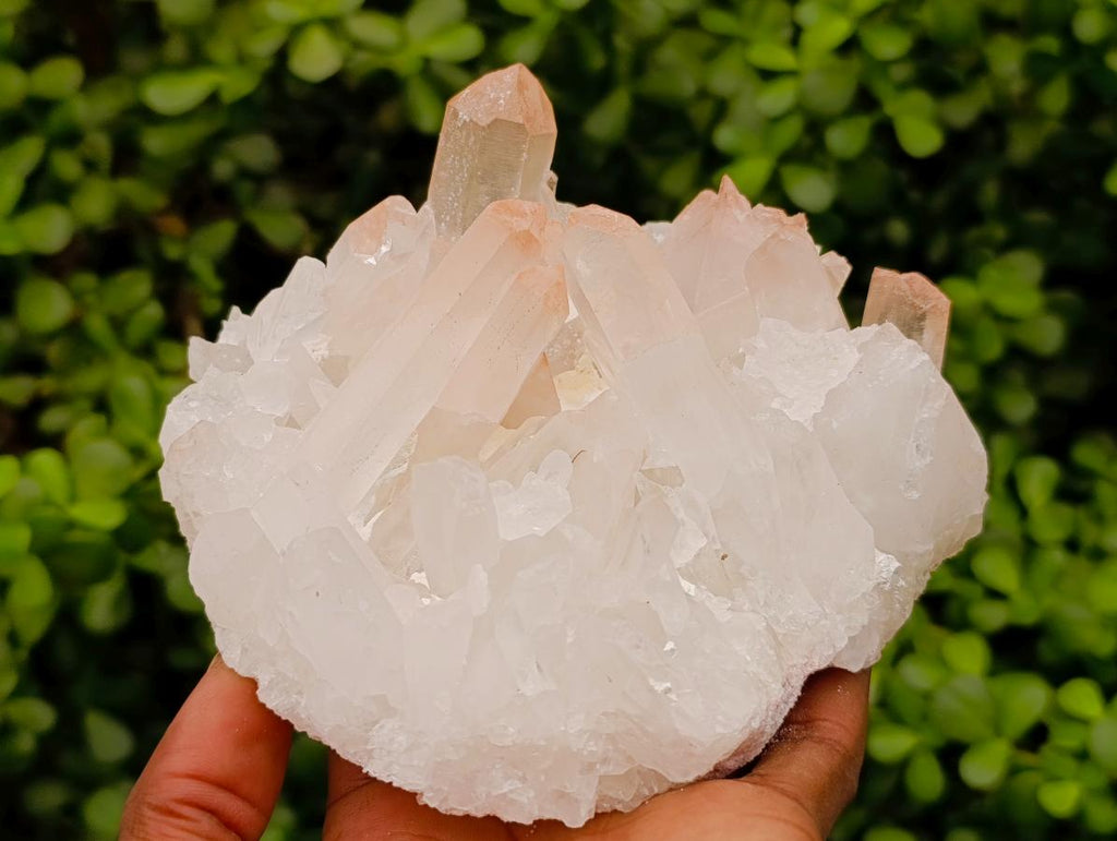 Natural Mixed Quartz Crystal Clusters x 3 From Madagascar