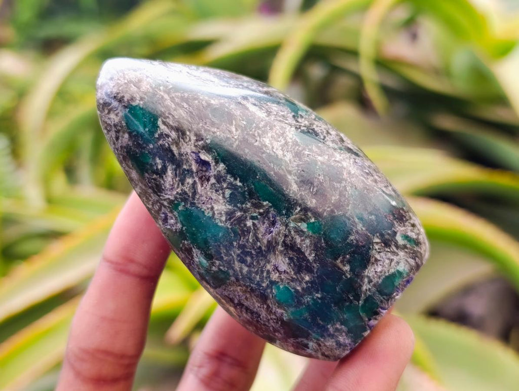 Polished Emerald Mica 'Mutokolite' Standing Free Forms x 4 From Mutoko, Zimbabwe