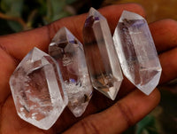 Polished Double Terminated Clear Quartz Crystals x 35 From Madagascar