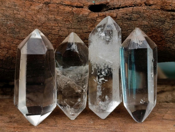 Polished Double Terminated Clear Quartz Crystals x 35 From Madagascar