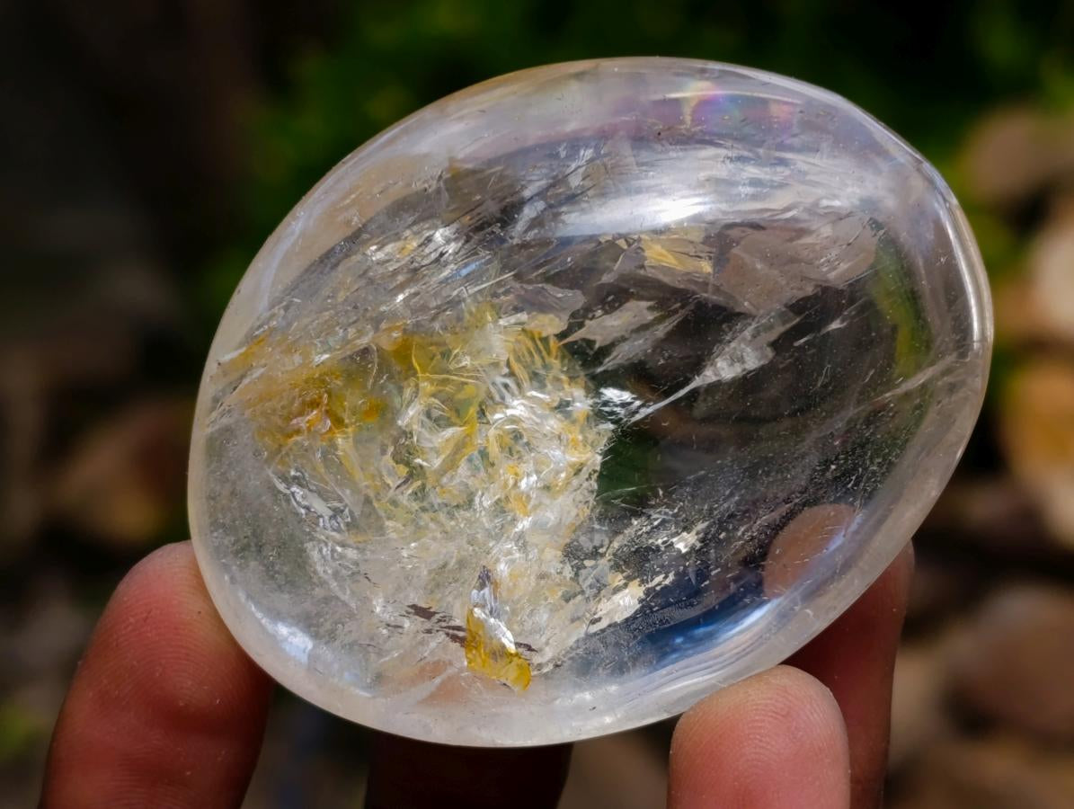 Polished Rock Crystal Galets x 12 From Amoron’i Mania Madagascar