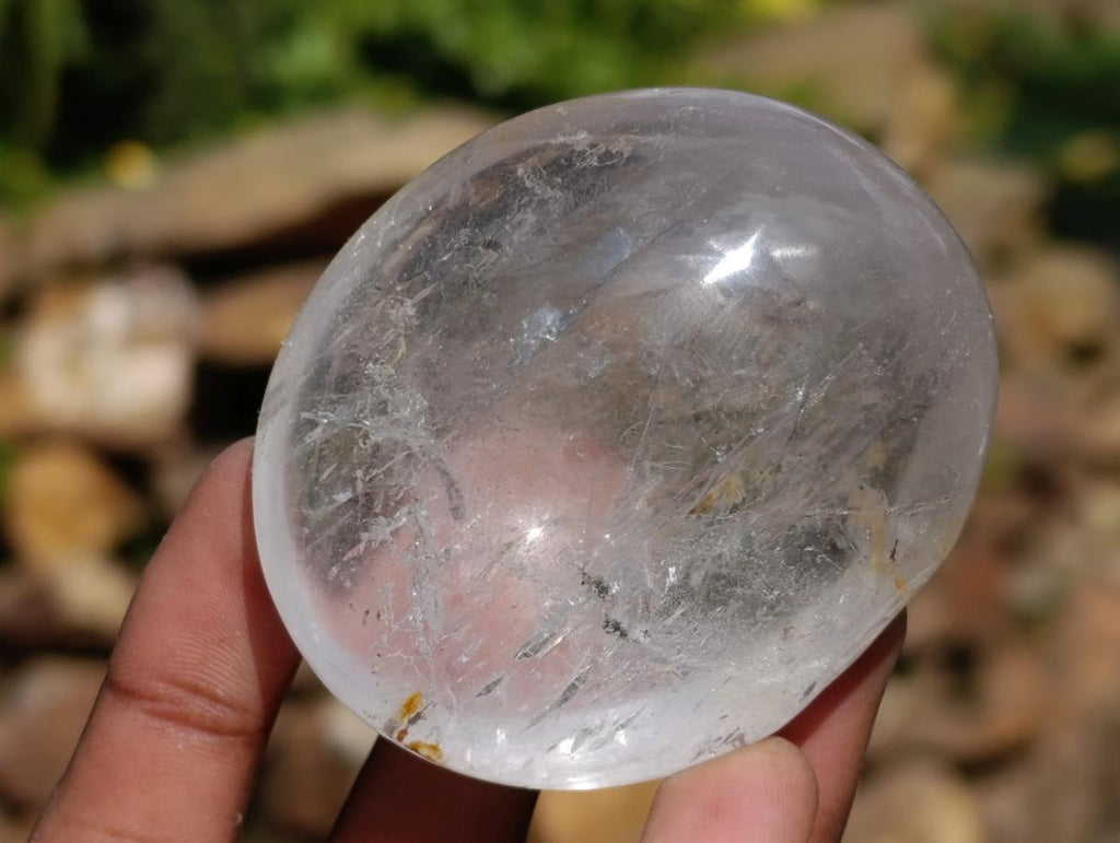 Polished Rock Crystal Galets x 12 From Amoron’i Mania Madagascar