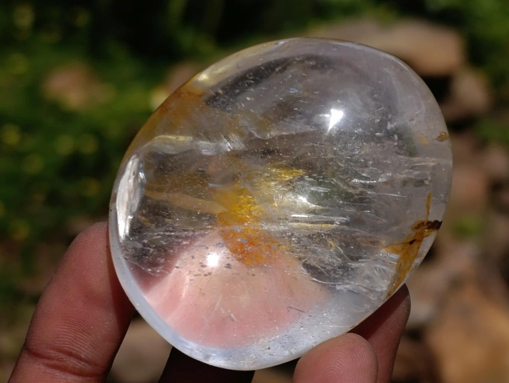 Polished Rock Crystal Galets x 12 From Amoron’i Mania Madagascar