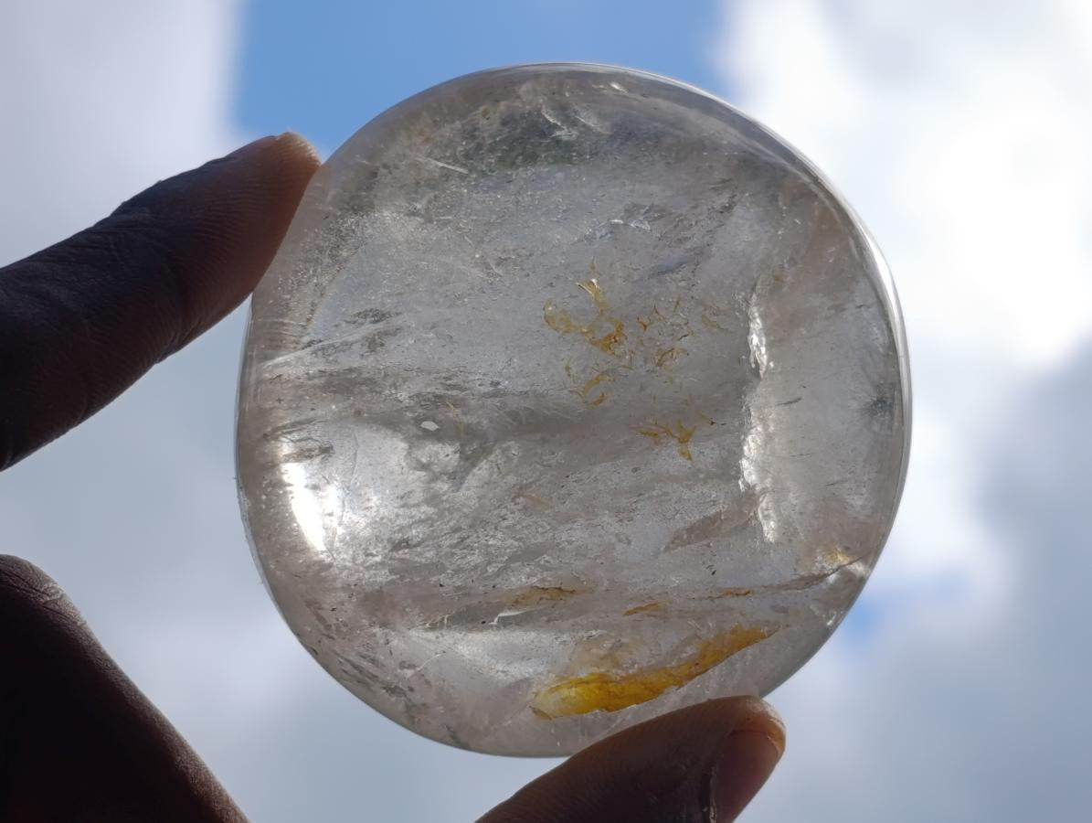 Polished Rock Crystal Galets x 12 From Amoron’i Mania Madagascar