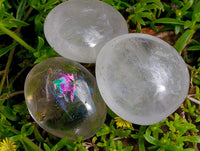 Polished Rock Crystal Galets x 12 From Amoron’i Mania Madagascar