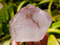 Polished Smokey Amethyst Window Crystals x 2 From Akansobe, Madagascar