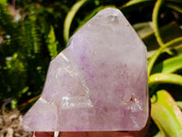 Polished Smokey Amethyst Window Crystals x 2 From Akansobe, Madagascar