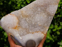 Polished Agate with Crystalline Centre Display Crystal x 1 From Madagascar