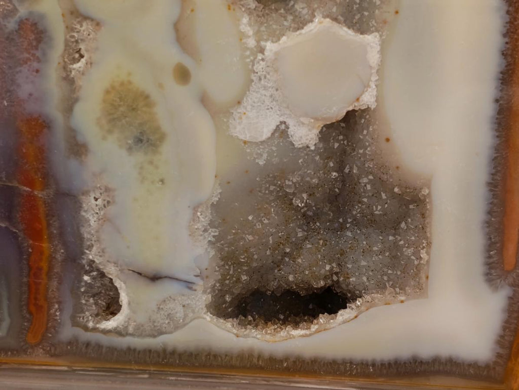 Polished On One Side Agate Pair x 2 From Maintirano, Madagascar