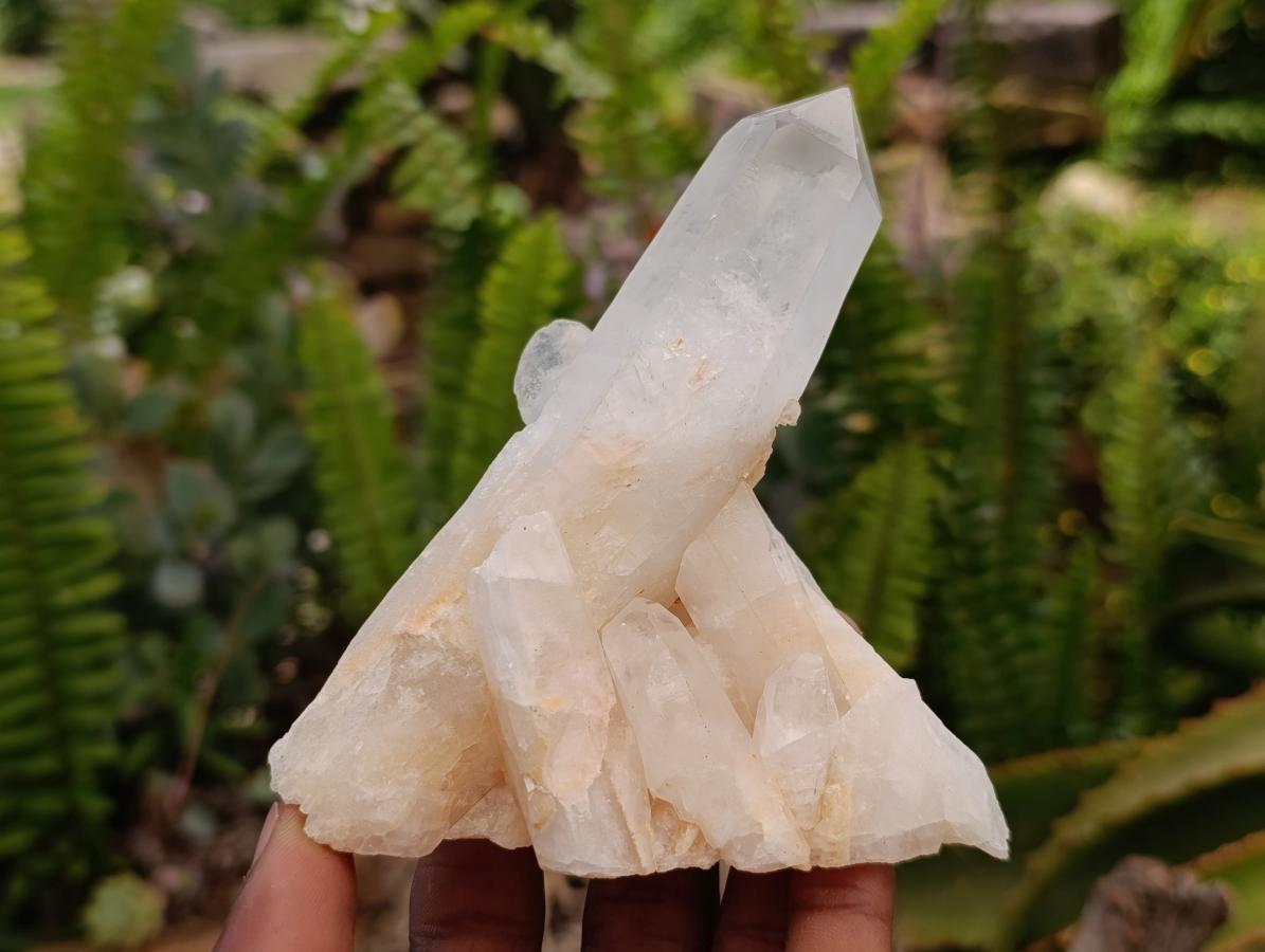 Natural Mixed Quartz Crystal Clusters x 5 From Madagascar