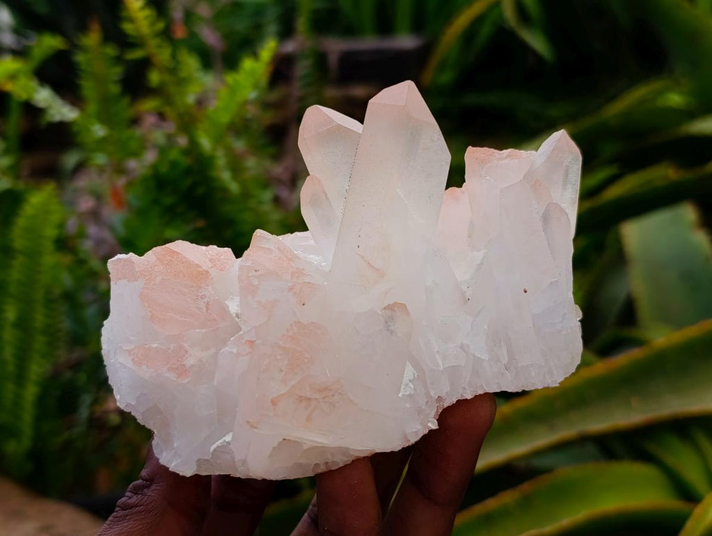 Natural Mixed Quartz Crystal Clusters x 5 From Madagascar