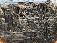 Polished Rare Black Tourmalinated Quartz Crystals x 6 From Madagascar