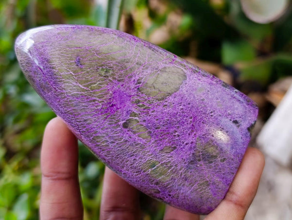 Polished Stichtite Standing Free Forms x 2 From Barberton, South Africa