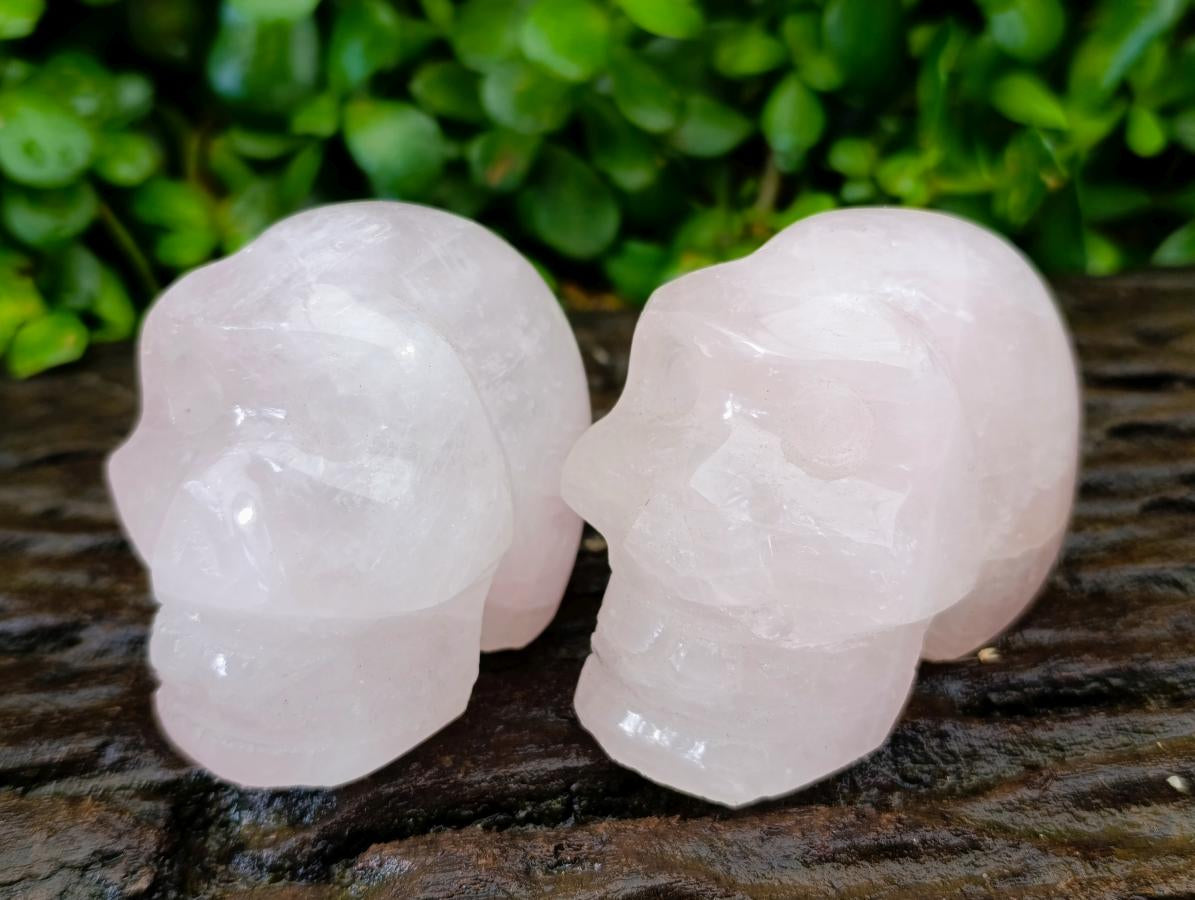Polished Rose Quartz Mixed Tray x 6 From Madagascar