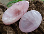 Polished Rose Quartz Mixed Tray x 6 From Madagascar