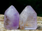 Polished Smokey Amethyst Window Crystals x 12 From Akansobe, Madagascar