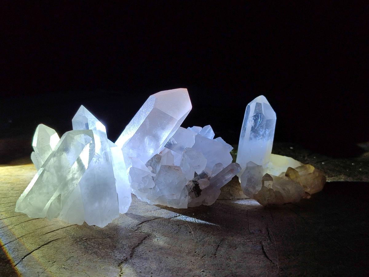 Natural Mixed Quartz Crystal Clusters x 12 From Madagascar