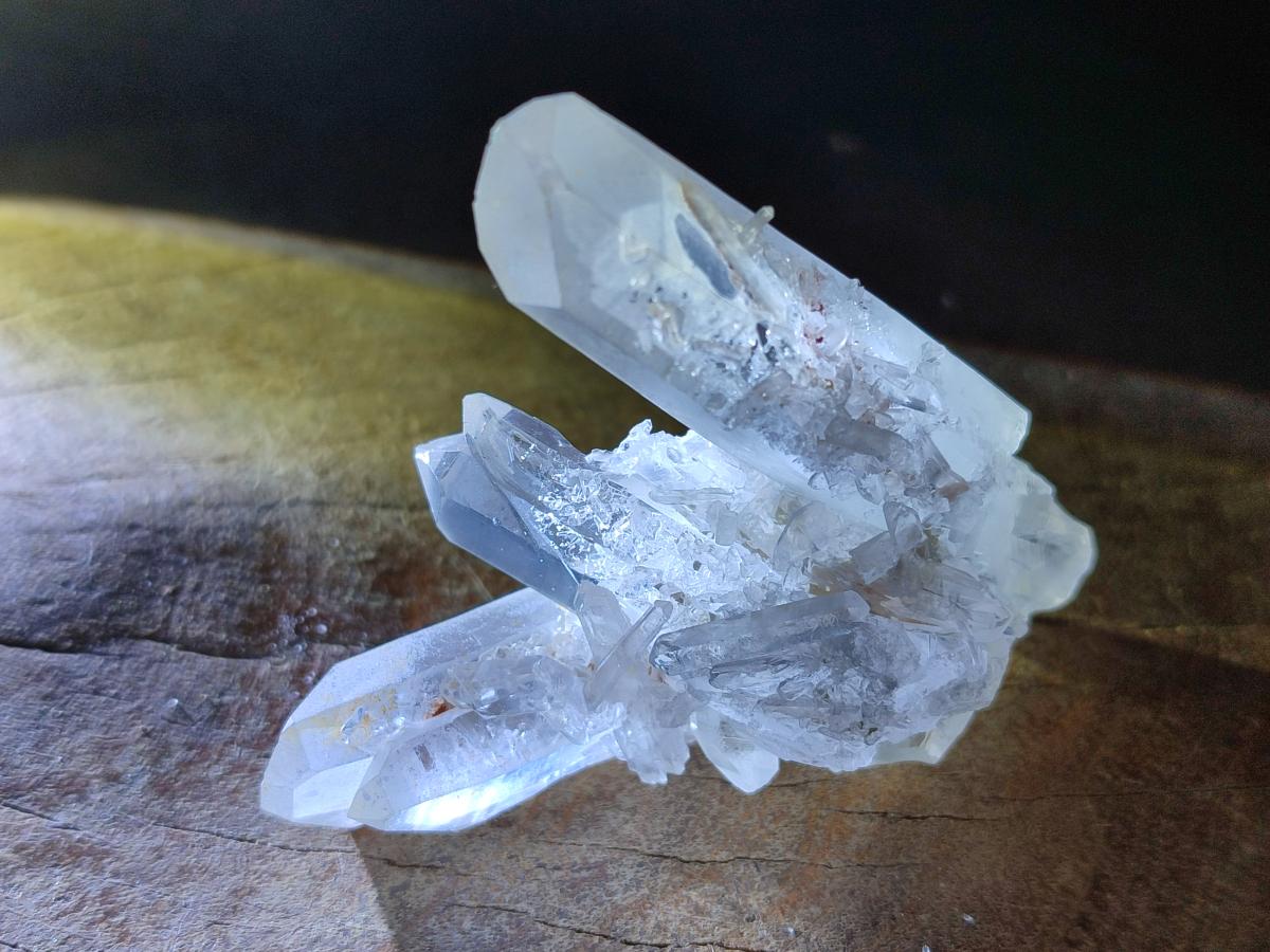 Natural Mixed Quartz Crystal Clusters x 12 From Madagascar