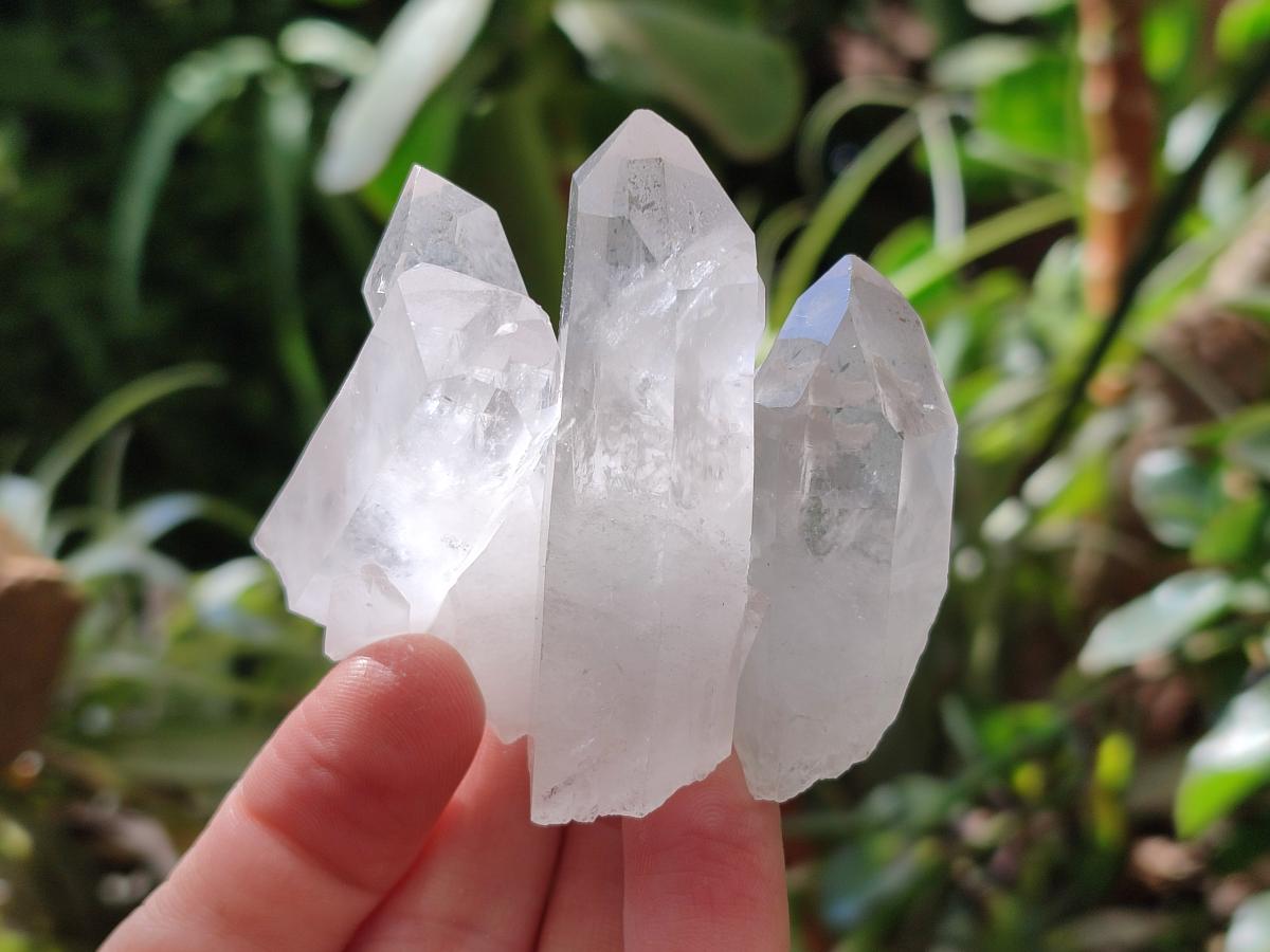 Natural Mixed Quartz Crystal Clusters x 12 From Madagascar