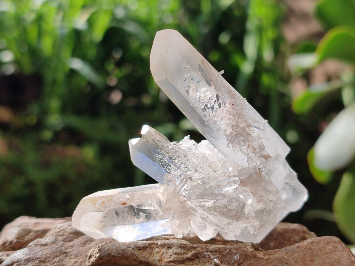 Natural Mixed Quartz Crystal Clusters x 12 From Madagascar