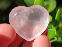 Polished Mini Rose Quartz Hearts x 35 From Madagascar
