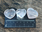 Polished Mini Rose Quartz Hearts x 35 From Madagascar