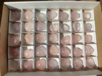 Polished Mini Rose Quartz Hearts x 35 From Madagascar