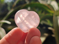 Polished Mini Rose Quartz Hearts x 35 From Madagascar