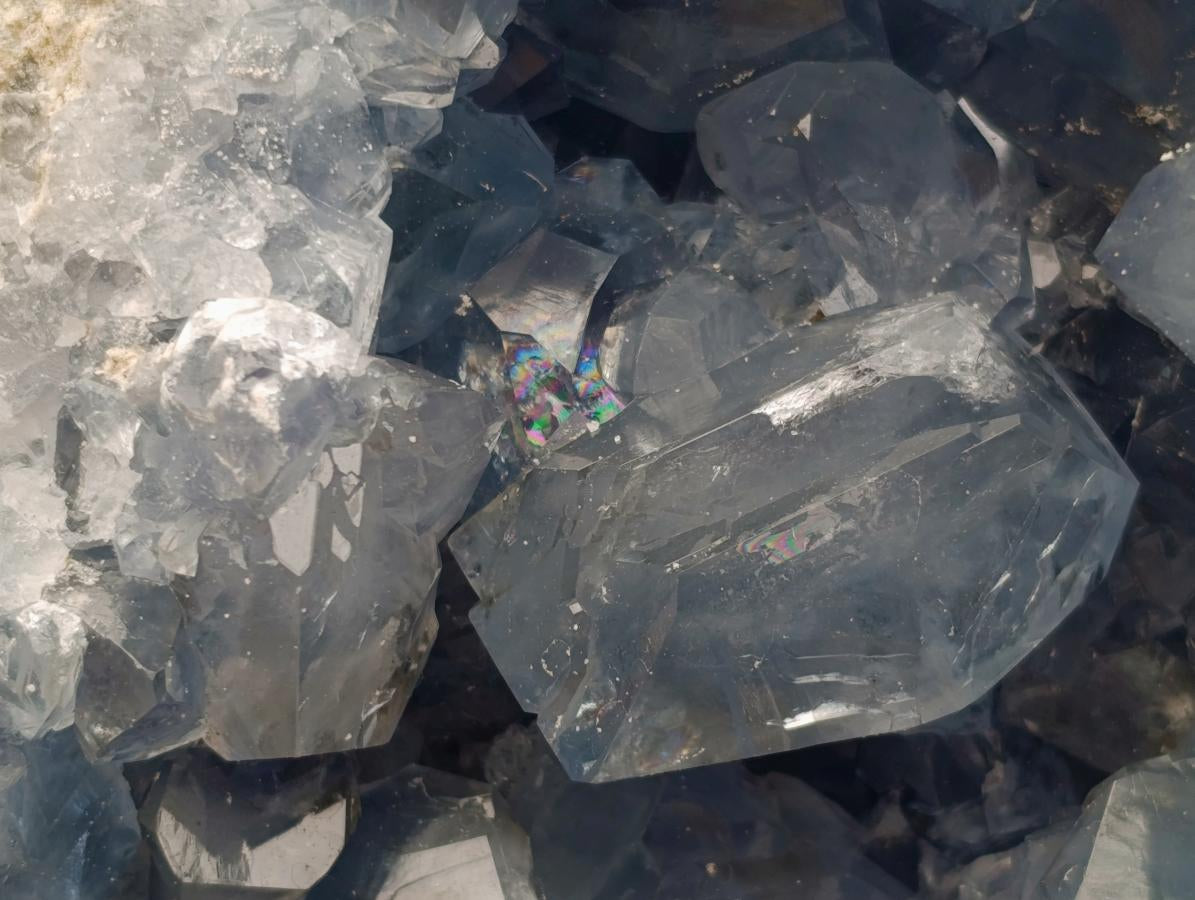 Natural XXXL Blue Celestite Geode Specimen x 1 From Sakoany, Madagascar
