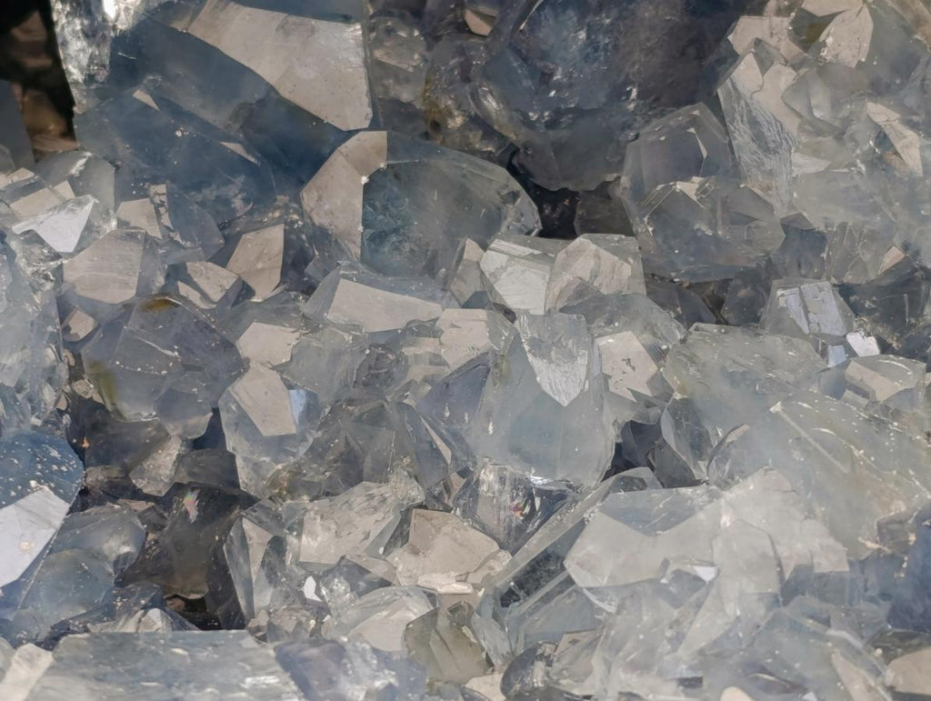 Natural XXL Blue Celestite Geode Specimen x 1 From Sakoany, Madagascar