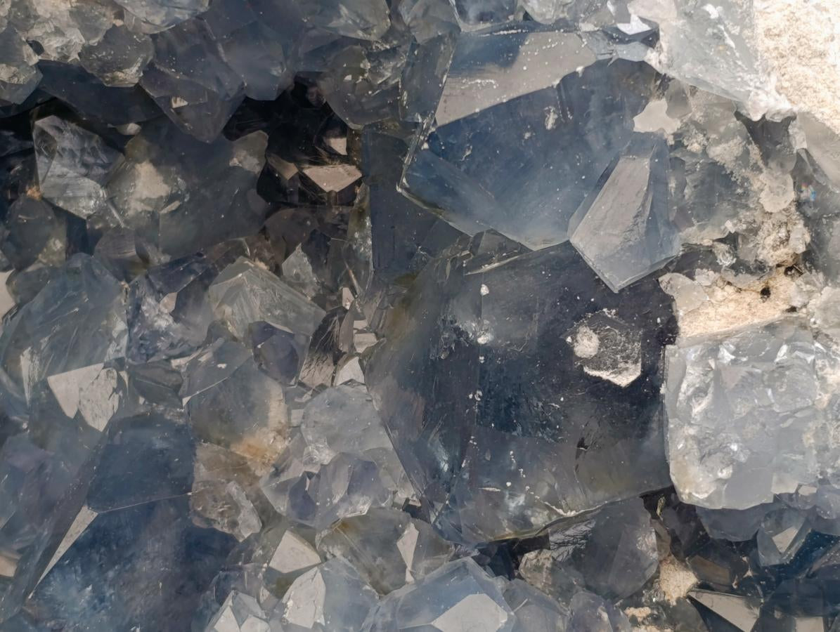 Natural XXXL Blue Celestite Geode Specimen x 1 From Sakoany, Madagascar