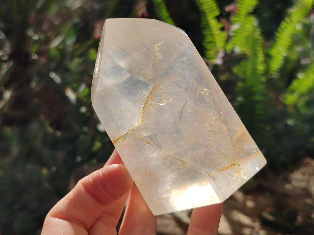 Polished Girasol Pearl Quartz Crystals x 4 From Ambatondrazaka, Madagascar