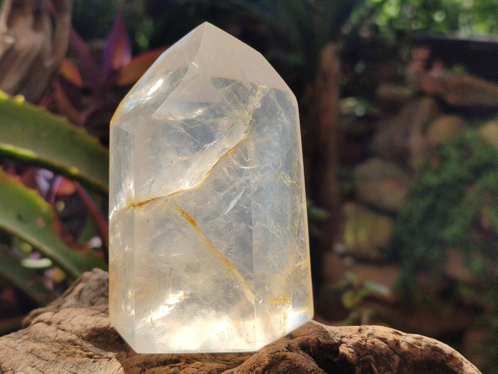 Polished Girasol Pearl Quartz Crystals x 4 From Ambatondrazaka, Madagascar