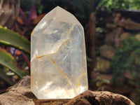 Polished Girasol Pearl Quartz Crystals x 4 From Ambatondrazaka, Madagascar