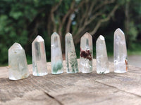 Polished Chlorite Quartz Moss Crystals x 110 From Mandoto, Madagascar